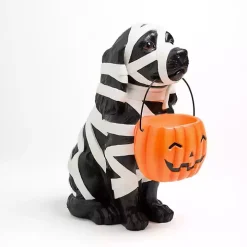 Mummy Dog Halloween Statue