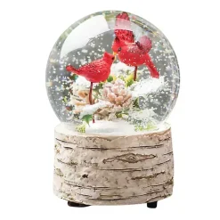 Musical Cardinal Snow Globe