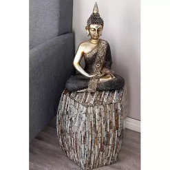 Mussel Shell Hexagonal Accent Table