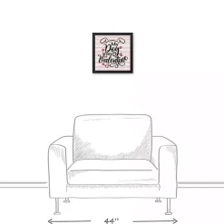 My Dog is My Valentine Framed Canvas Wall Plaque