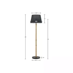 Nassau Bamboo Martha Stewart Floor Lamp