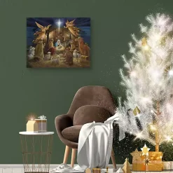 Nativity Angels Christmas Canvas Art Print