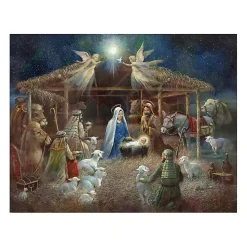 Nativity at Twilight Canvas Art Print