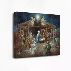 Nativity at Twilight Canvas Art Print