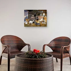 Nativity Scene Christmas Wall Art Print