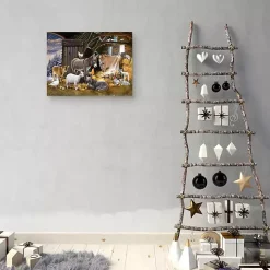 Nativity Scene Christmas Wall Art Print