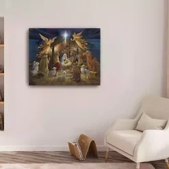 Nativity Scene Giclee Canvas Art Print
