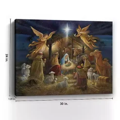 Nativity Scene Giclee Canvas Art Print