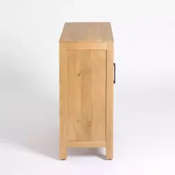 Natural Arch Cane and Wood Cabinet