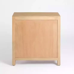 Natural Arch Cane and Wood Cabinet