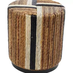 Natural Banana Leaf Wrapped Accent Table