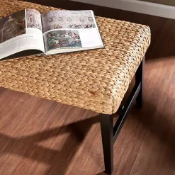 Natural Blanchard Water Hyacinth Bench