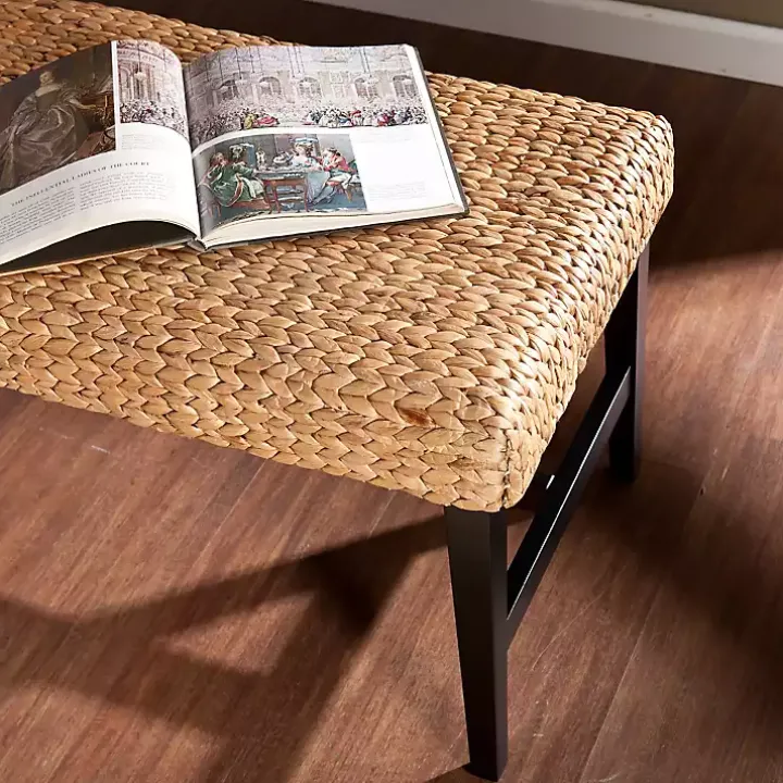 Natural Blanchard Water Hyacinth Bench
