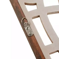 Natural Carved Damask Wooden Wall Plaque