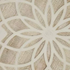 Natural Carved Wood Medallion Round Wall Plaque