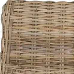 Natural Coastal Rattan 2-pc. Dining Chair Set