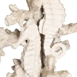 Natural Cream Resin Coastal Textured Table Lamp