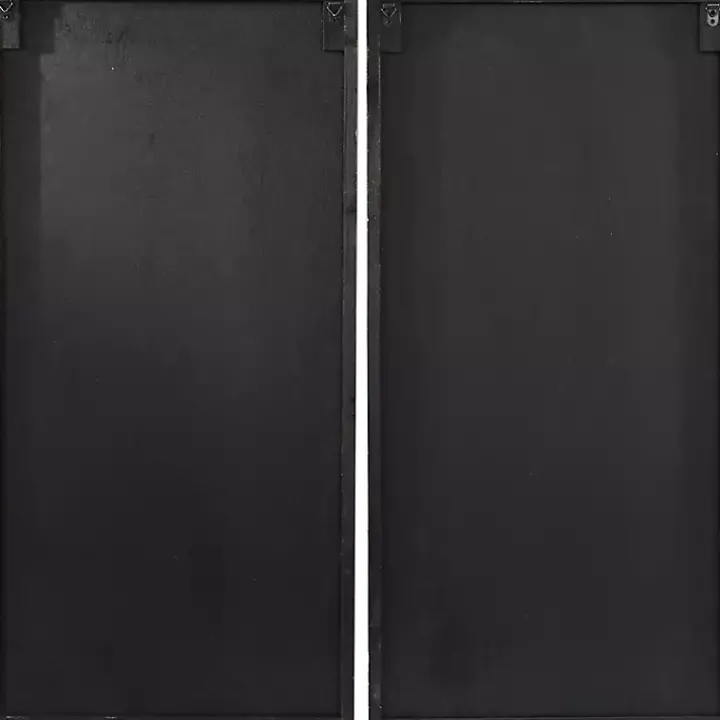 Natural Diamond Wood Panel Wall Plaques, Set of 2