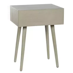 Natural Gray Wood 1-Drawer Arthur Accent Table