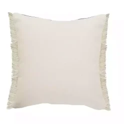 Natural Jute Braided Stripe Throw Pillow, 20 in.