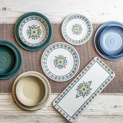 Natural Madden Melamine Low Bowls, Set of 6