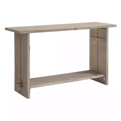 Natural Mango Wood Farmhouse Console