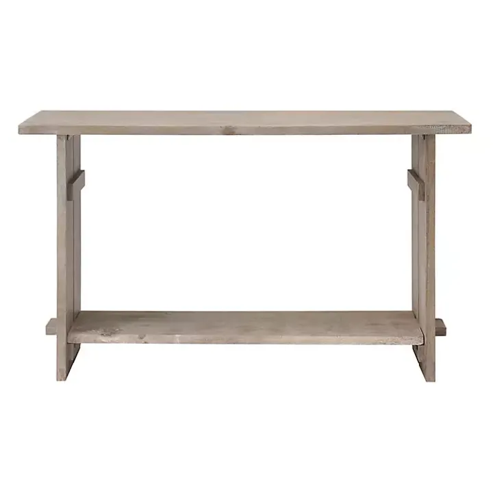 Natural Mango Wood Farmhouse Console