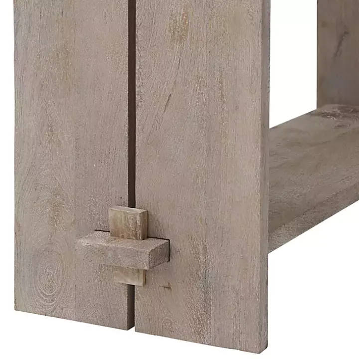Natural Mango Wood Farmhouse Console
