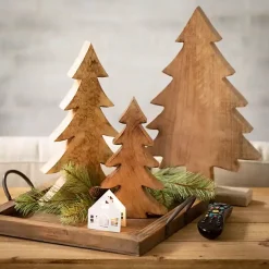 Natural Mango Wood 2-pc. Tree Figurine Set, 16 in.