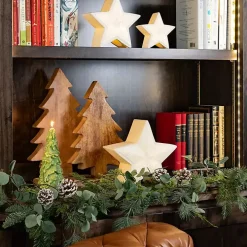 Natural Mango Wood 2-pc. Tree Figurine Set, 16 in.