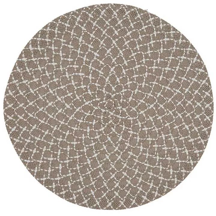 Natural Paper Woven Placemats, Set of 4