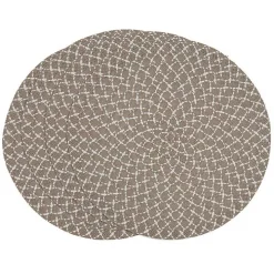 Natural Paper Woven Placemats, Set of 4