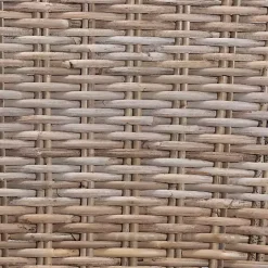 Natural Rattan Cutout Back Dining Chair