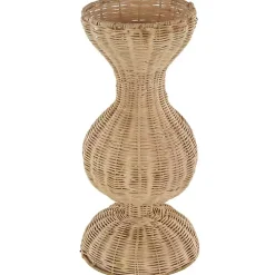Natural Rattan Hourglass Vase