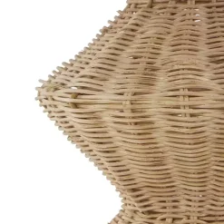Natural Rattan Hourglass Vase
