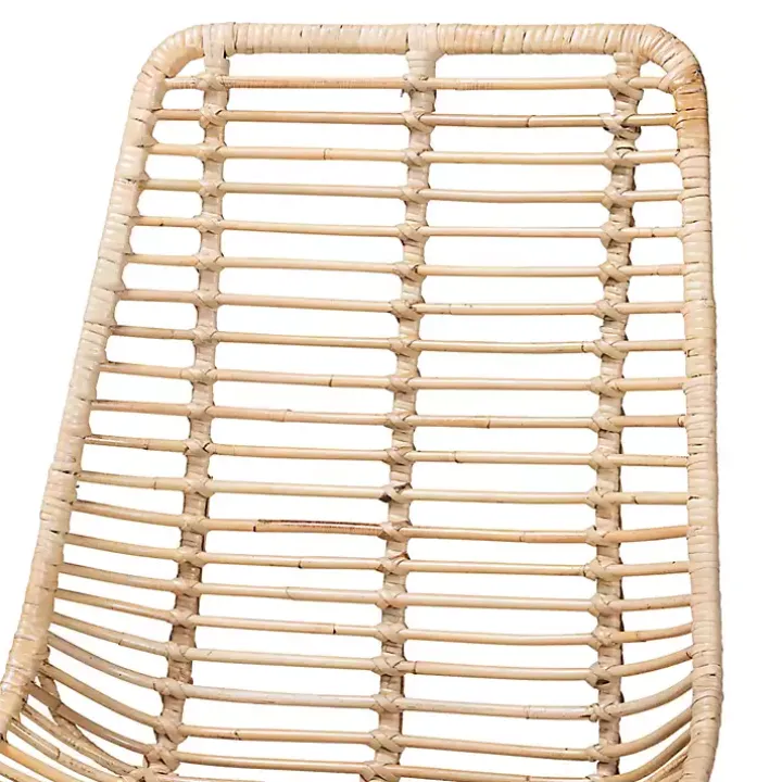 Natural Rattan Manhattan Dining Chairs, Set of 2