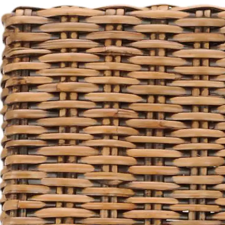 Natural Rattan Wood Woven 2-pc. Dining Chair Set