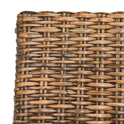 Natural Rattan Wood Woven 2-pc. Dining Chair Set