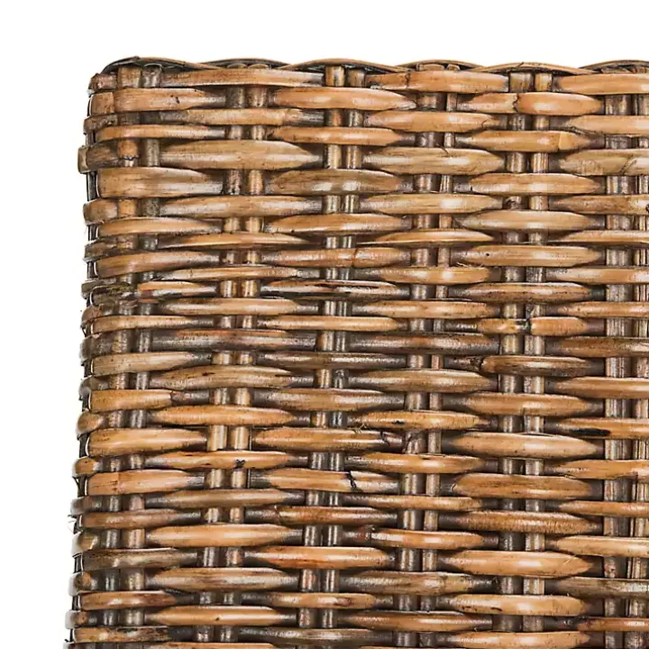 Natural Rattan Wood Woven 2-pc. Dining Chair Set