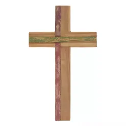 Natural Reclaimed Wood Cross Wall Plaque