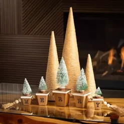 Natural Rope Tabletop Christmas Trees, Set of 3
