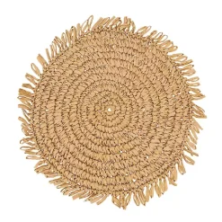 Natural Rustic Raffia Placemats, Set of 4
