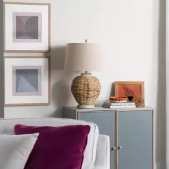 Natural Seagrass Woven Table Lamp