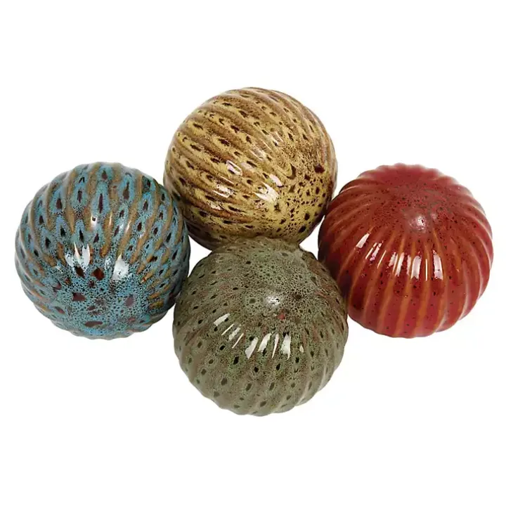 Natural Shades Ceramic 4-pc. Orb Filler Set