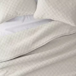 Natural Stitched Diamond 2-pc. Twin Quilt Set