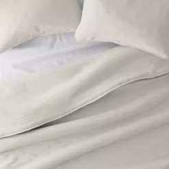 Natural Stitched Stripes 2-pc. Twin Quilt Set