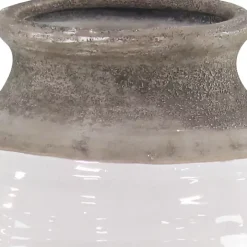 Natural Stone Two-Tone Coastal Vase