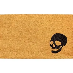 Natural Tan Coir Skull Doormat