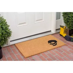 Natural Tan Coir Skull Doormat