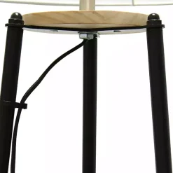 Natural 3-Tier Tripod Floor Lamp